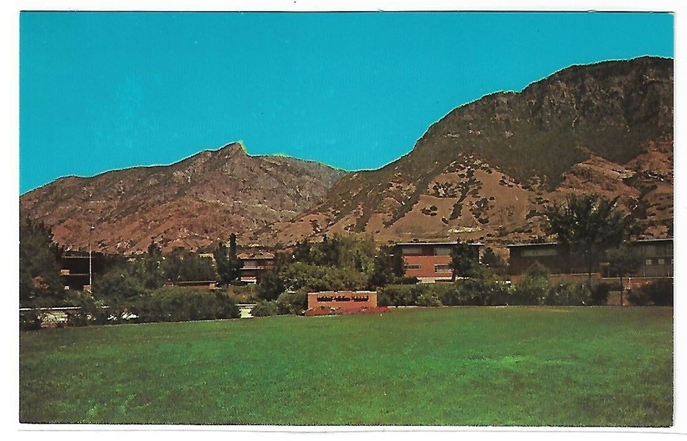 VTG Postcard - Heritage Halls, Brigham Young University, Provo, Utah