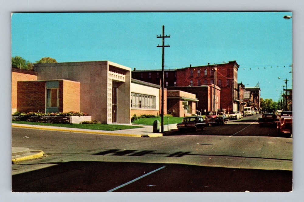 Hancock MI Michigan Quincy Street Copper Country Vintage Postcard