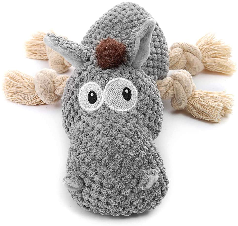 Dog Toy, Large Dog Squeaky Toys, Stuffed Animal Dog Plush Toy for Puppy, Small,