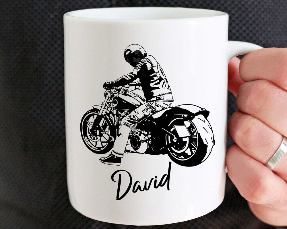 Personalized Motorcycle Gifts Personalized Biker Gift Mug Motorcycle Coffee Mug