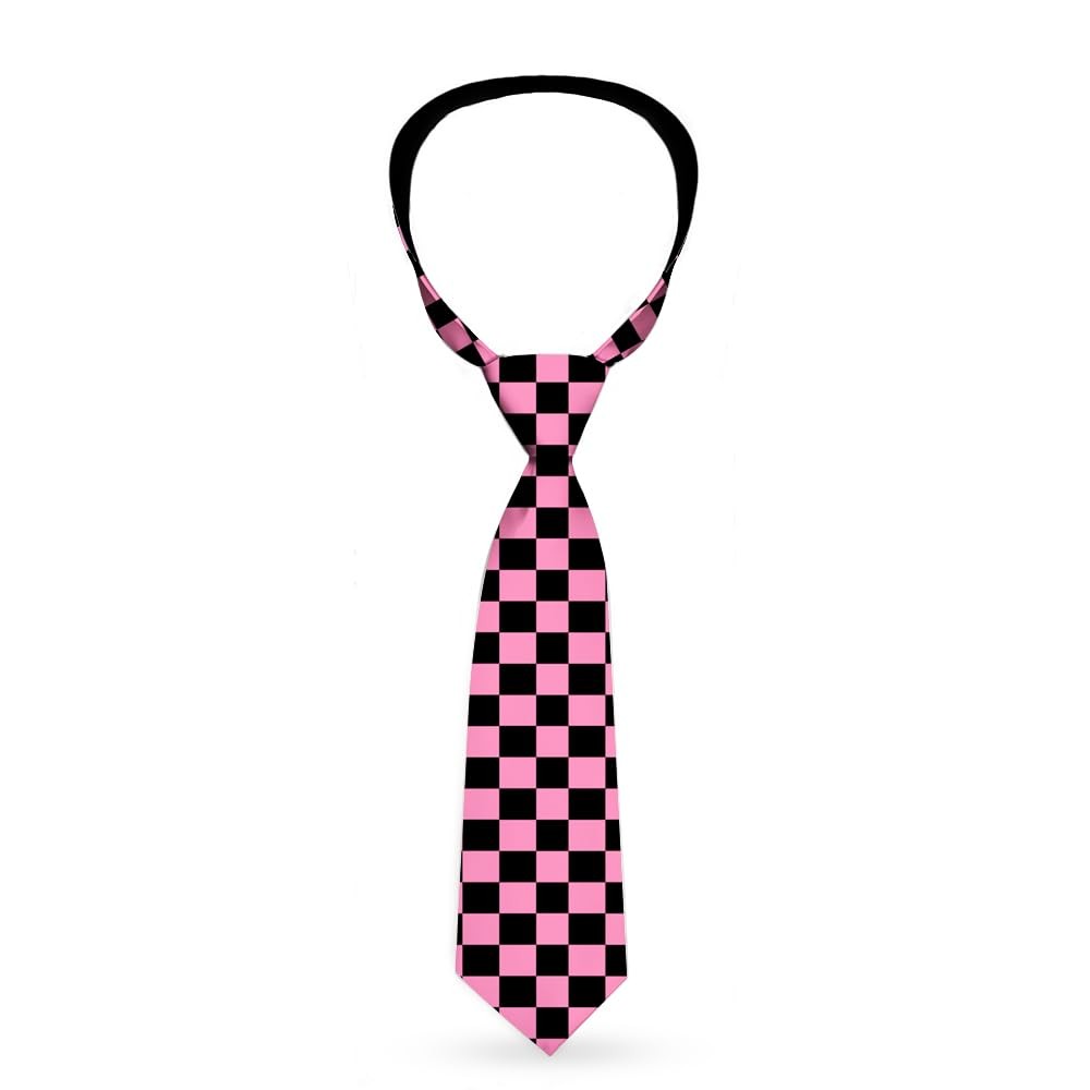Necktie Standard - Checker Black/Pink ACC NEWAnother great item from Rarewaves USA | Free delivery!