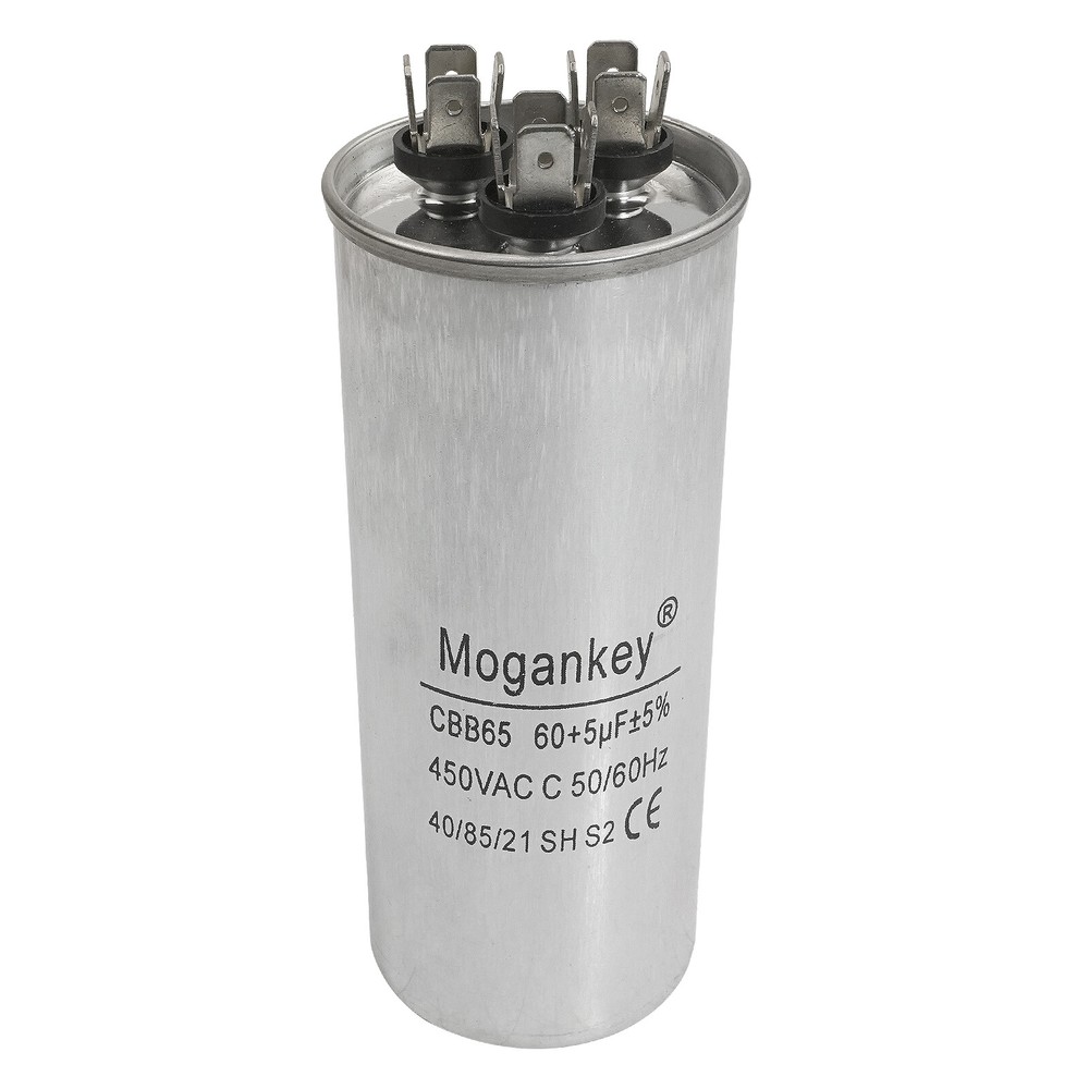 60+5±5 uF/MFD 450VAC Air Conditioner Heat Pump Condenser Compressor Capacitor