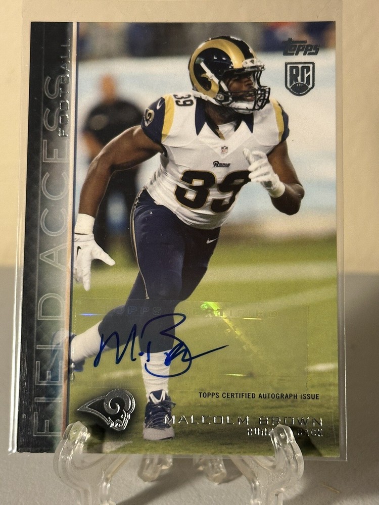 2015 Topps Field Access Malcolm Brown Rookie Auto RC #8