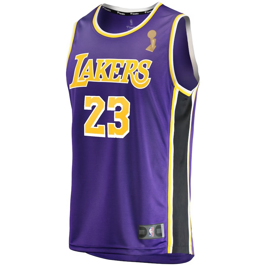 Men's Los Angeles Lakers LeBron James Fanatics Purple 2020 NBA Finals Jersey