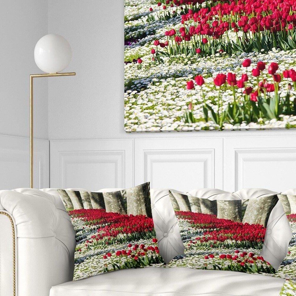 Designart 'Wild Tulip Flowers in Forest Pasture' Floral
