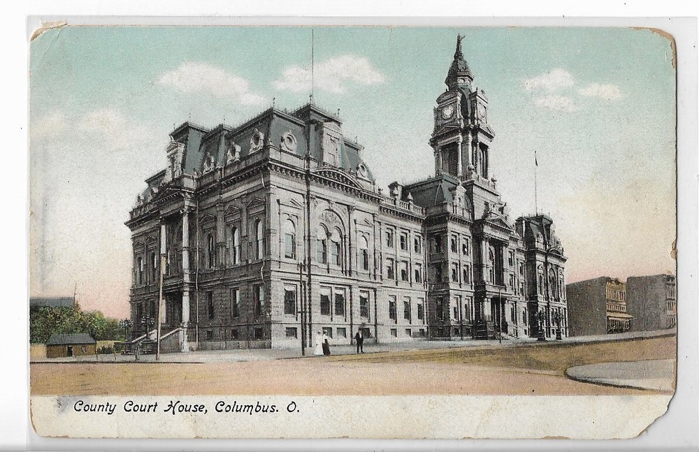 VTG POSTCARD - County Court House - Columbus, Ohio OH - Undivided