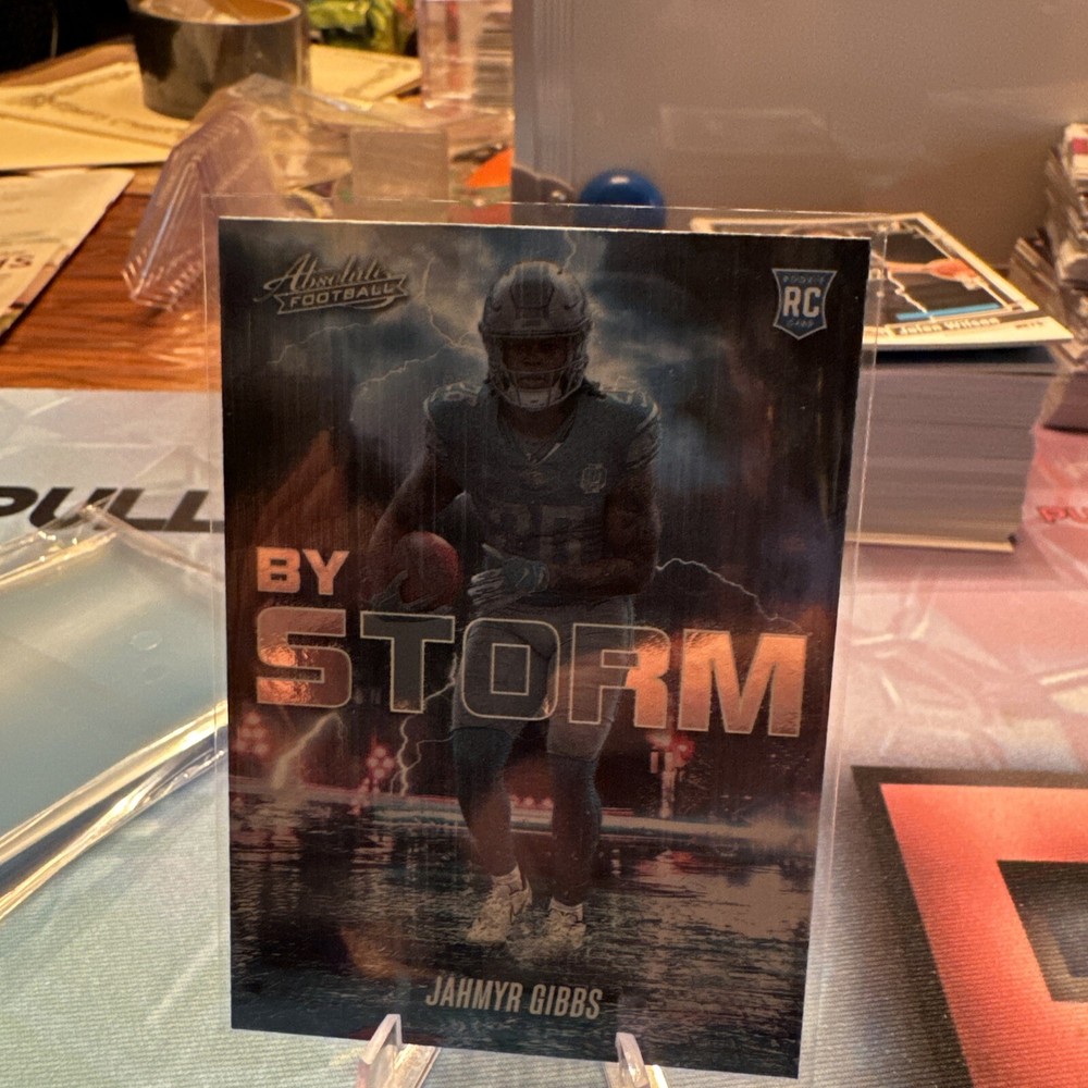 2023 Panini Absolute Jahmyr Gibbs ROOKIE BY STORM #BST-8 Lions RC