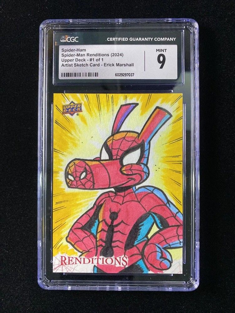 2024 Renditions Artist Sketch Card Erick Marshall 1/1 CGC 9 GAV