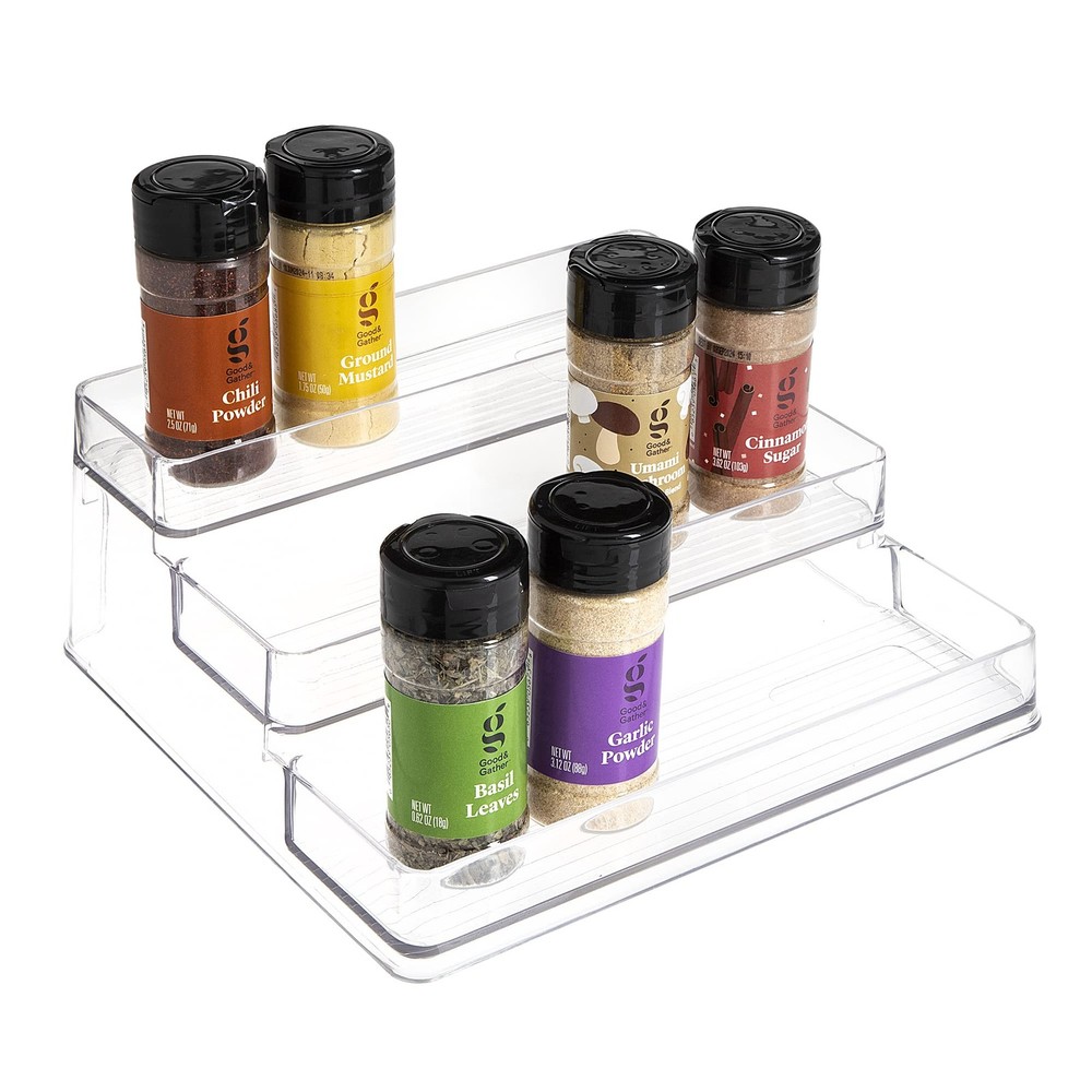 3-Tier Spice Rack Organizer for Kitchen Bathroom Countertop Storage Shelf
