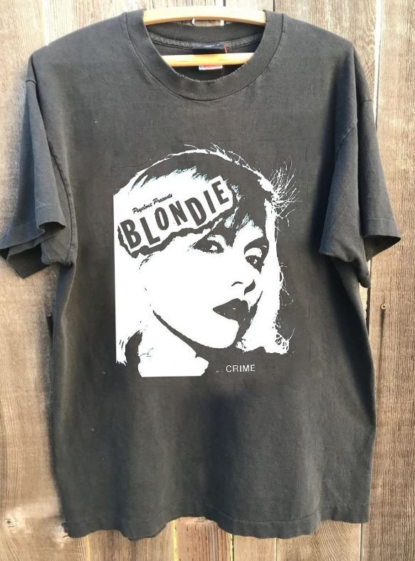Blondie vintage charcoal unisex tee shirt QT3950