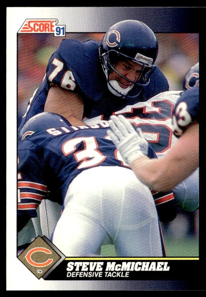 1991 Score Steve McMichael Chicago Bears #492