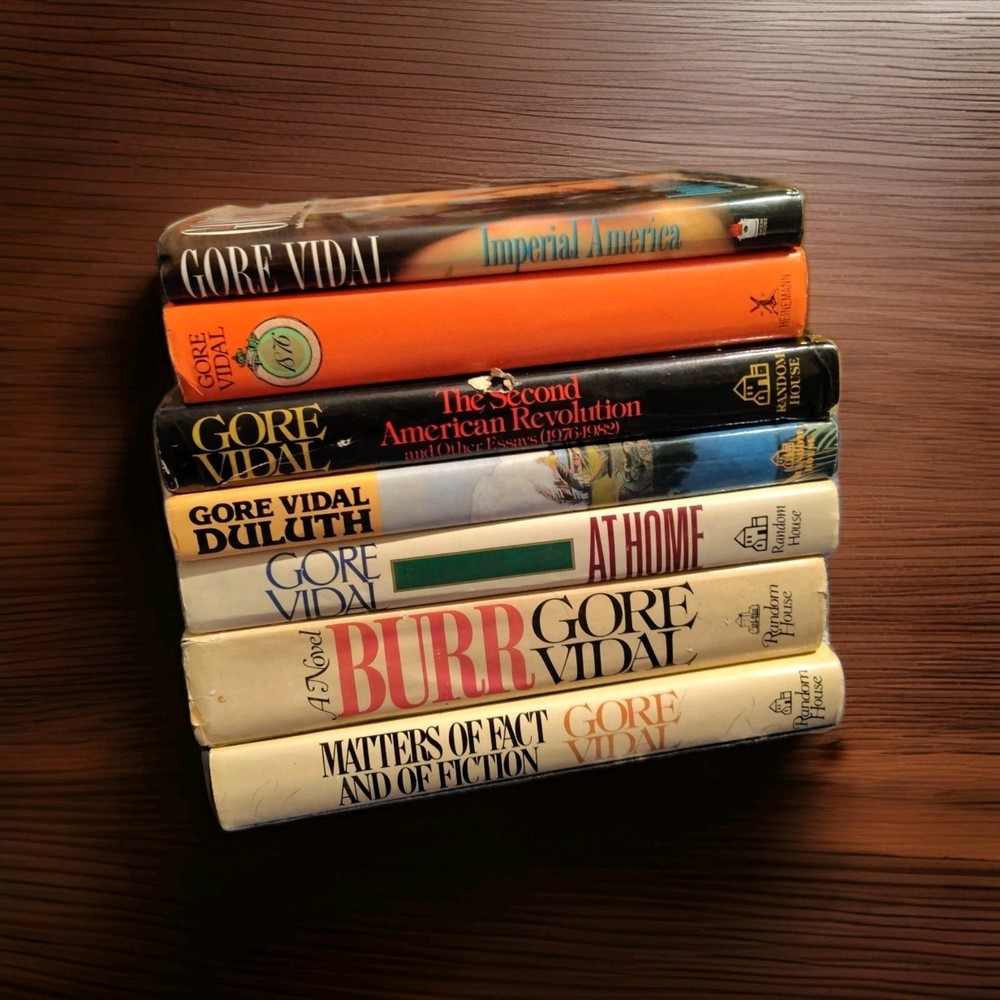 7 Gore Vidal Book Lot Novel Essay HC DJ BURR At Home DULUTH 1876 READ