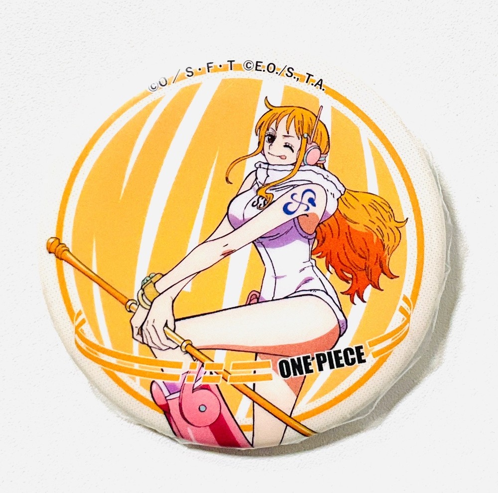One piece Nami can badge Japan Daiso anime egghead 2025