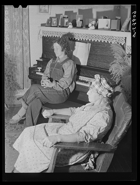 Grant County Illinois Mother Daughter Farm Women 1940 FSA Rehab Borrowers