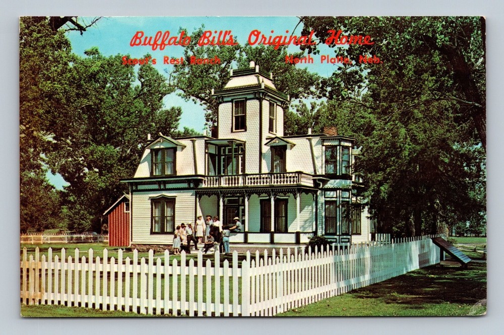 Buffalo Bill's Scout's Rest Ranch North Platte Nebraska Vintage Postcard