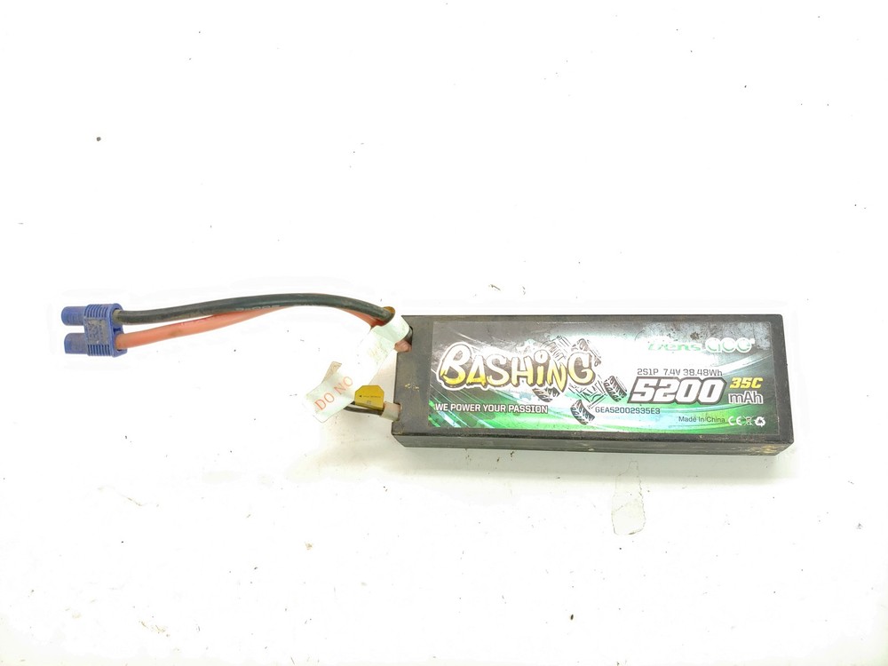 Gens Ace 5200mAh 7.4V 35C LiPo Battery Used-image