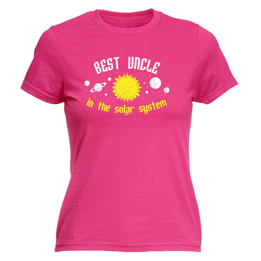 Best Uncle Solar System - Womens T Shirt Funny T-Shirt Novelty gift tshirt