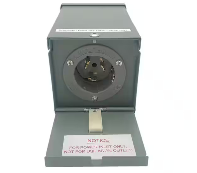 Connecticut Electric 50A Power Inlet Box CS6375 w/ Cover – EGSPI50