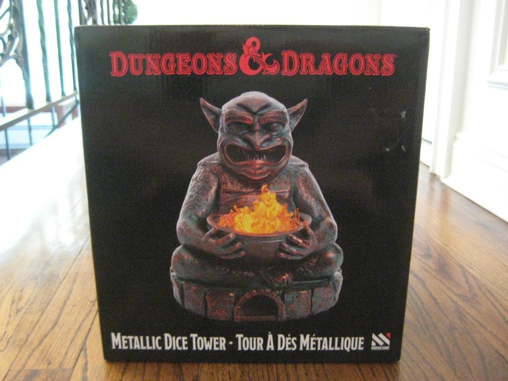 Dungeons and Dragons  LED Dice Tower in Faux Bronze GameStop  NEW!  D & D