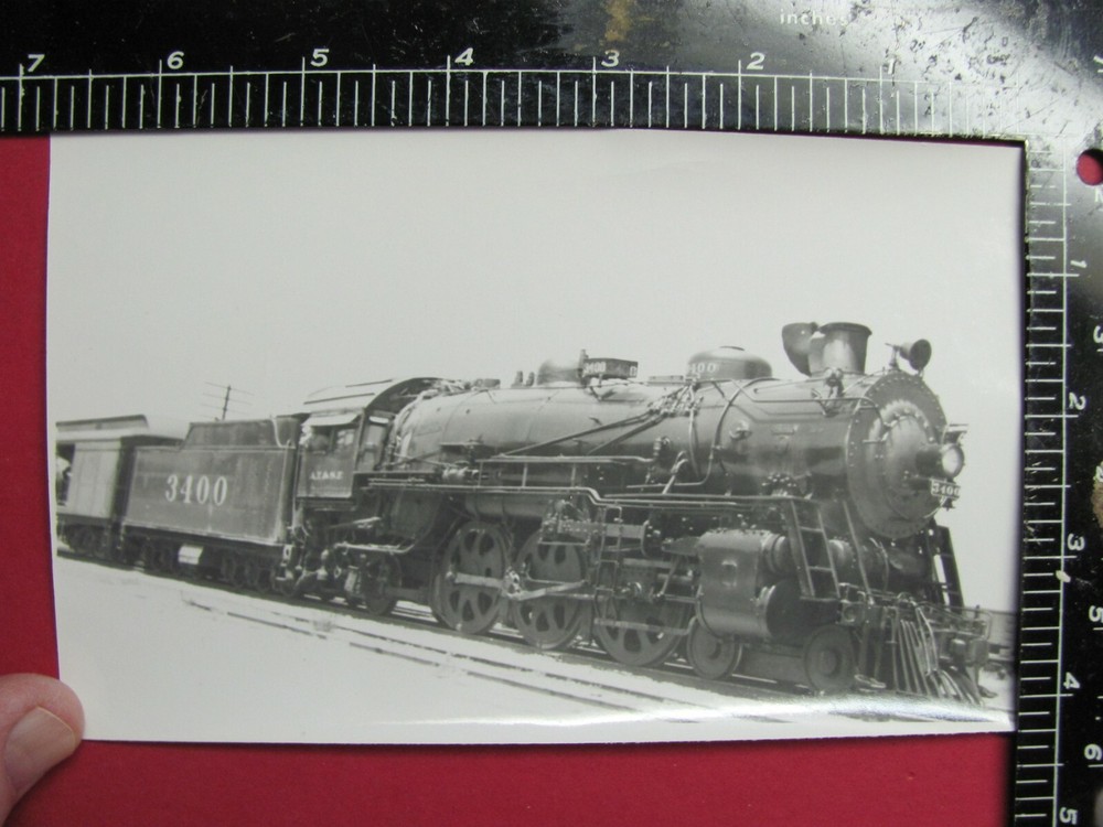 PHOTO of ATCHISON TOPEKA & SANTA FE RAILROAD 2-6-2 LOCOMOTIVE #3400 AT&SF RR