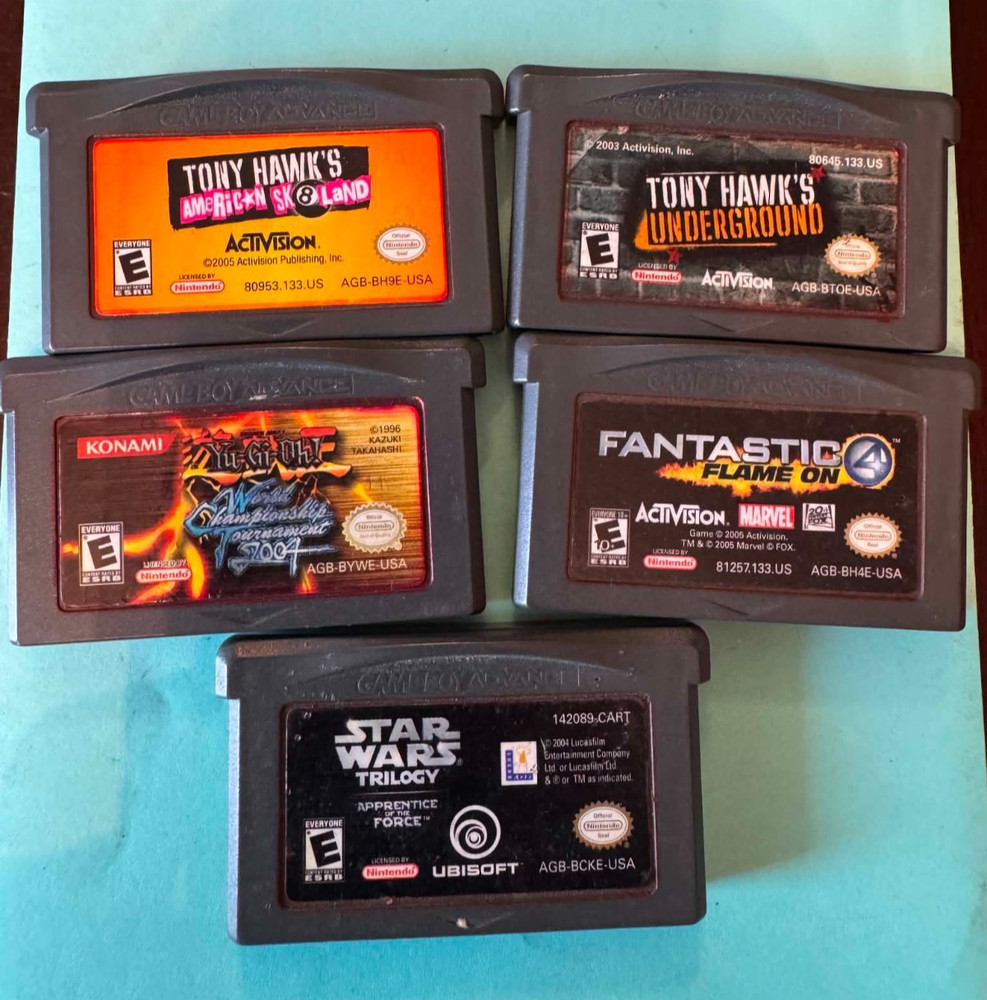 Game Boy Advance Cartridge Game Lot of 5