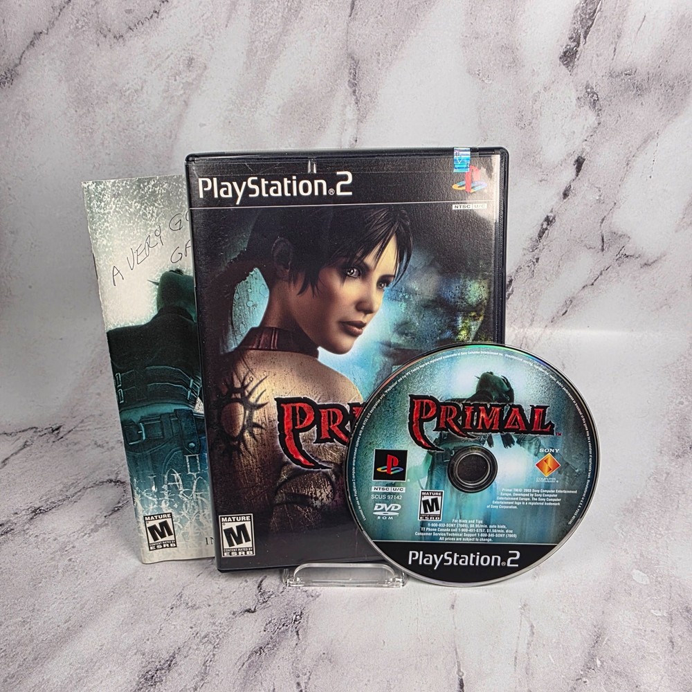Primal (Sony PlayStation 2, 2003) W/ Manual CIB