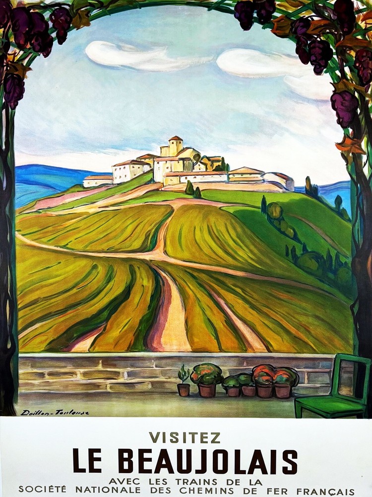 12563.Decor Poster.Home wall art design.Le Beaujolais French wine country