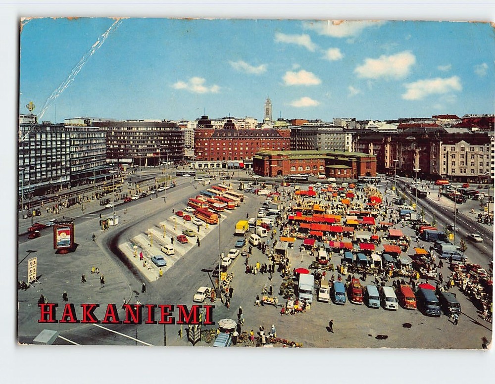 Postcard Hakaniemi, Helsinki, Finland