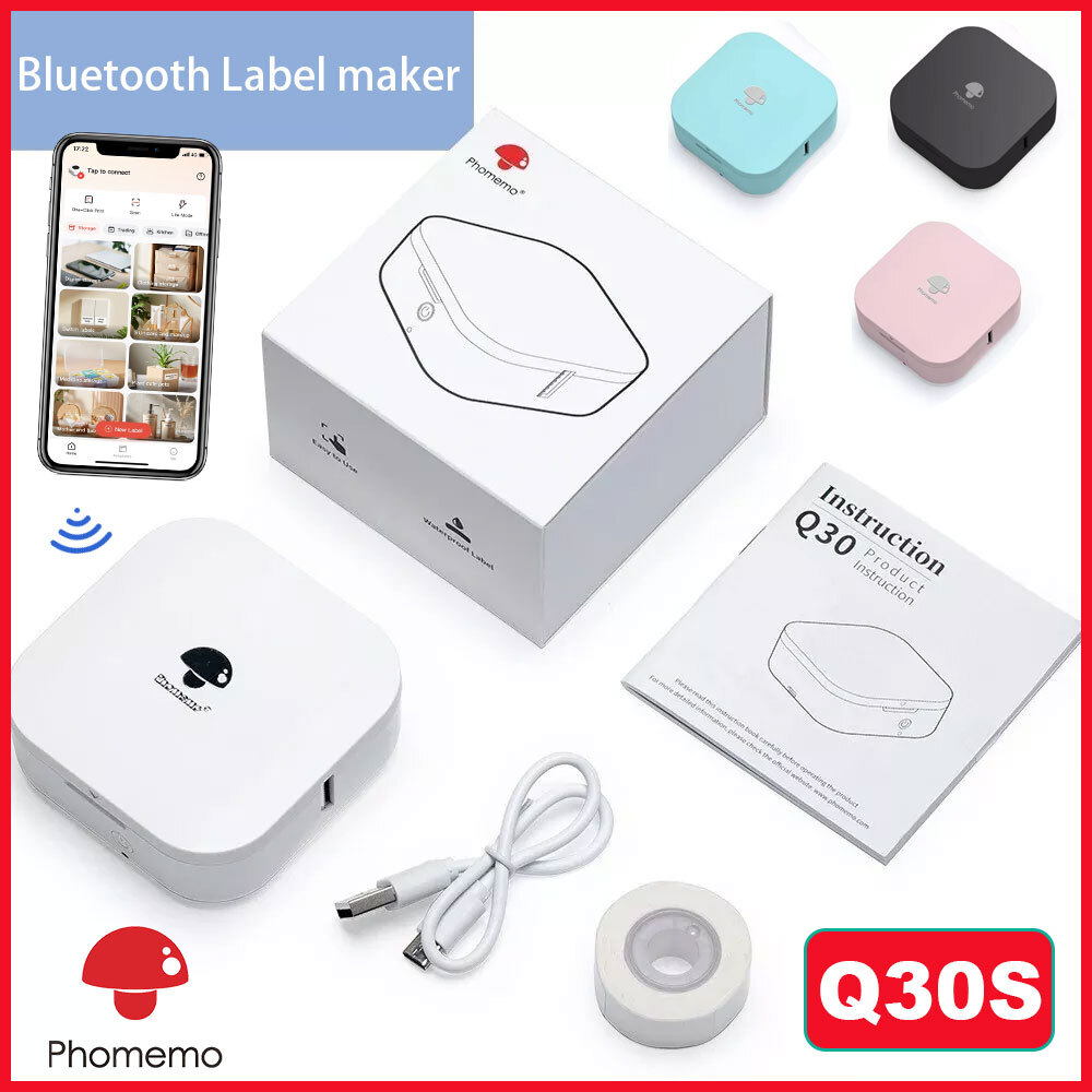 Phomemo Q30S Wireless Bluetooth Mini Thermal Label Printer