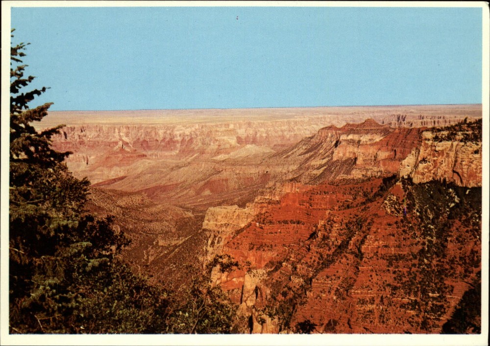Painted Desert Grand Canyon Natl Park Arizona aerial view ~ postcard sku985