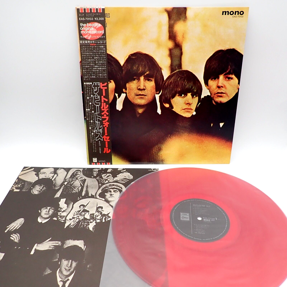 The Beatles ‎Beatles For Sale Japan LP OBI VINYL Odeon EAS-70133 RED COLOR MONO