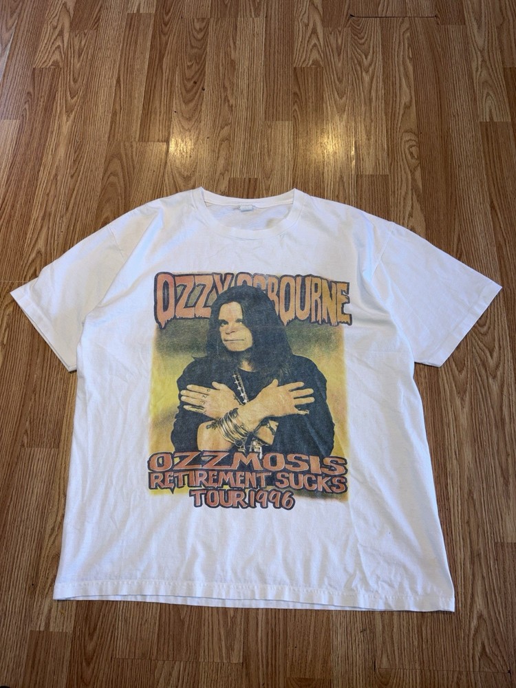 Vintage 1996 Ozzy Osbourne Ozzmosis Retirement Sucks Tour T Shirt XL Metal Band