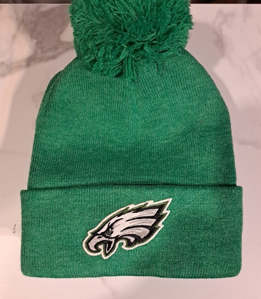 Philadelphia Eagles Bright Green Winter Beanie With Pom-pom