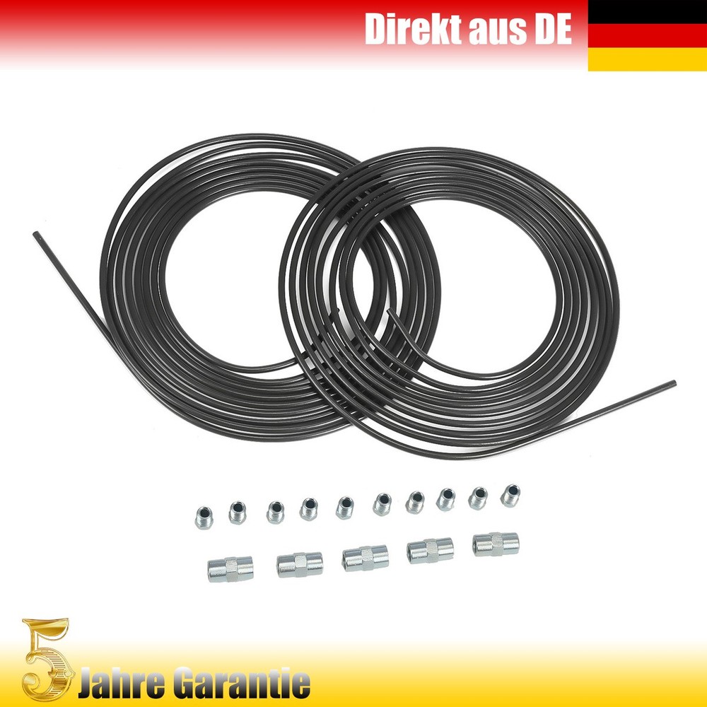 10m brake line brake pipe Ø 4.75 mm steel brake pipe in a set + 5 connectors car