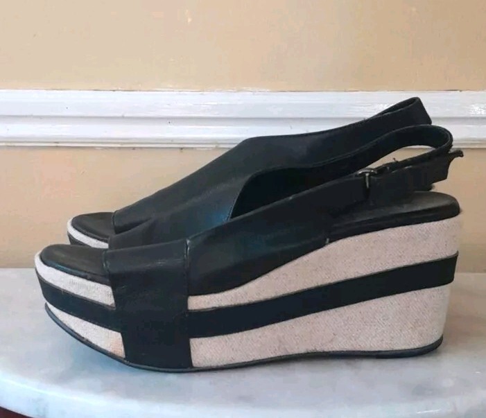 Antelope Shoes Womens 38 Wedge Platform Black  Casual