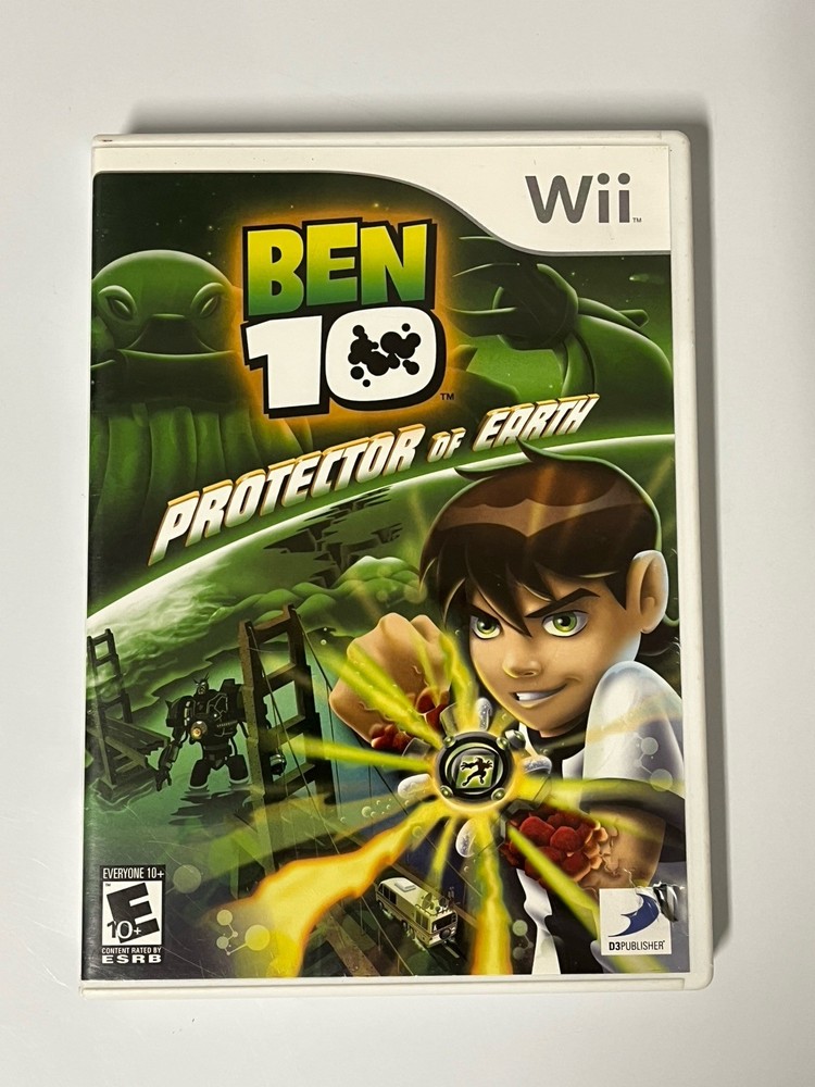 Ben 10: Protector of Earth (Nintendo Wii 2007 D3 Publisher) CIB Case Manual Disk