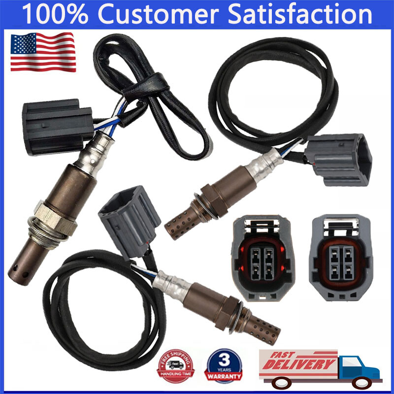 For Mazda 3 2.0L 2004-2009 2.3L 2006-2009 3pcs Up & Down Oxygen Sensor w/ Calif.