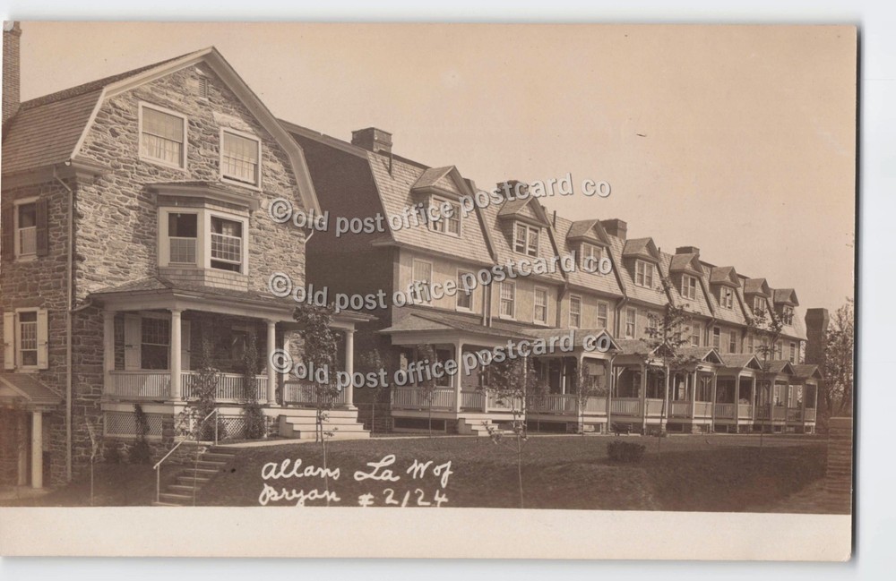 Philadelphia, Pennsylvania-Allens Lane-Residence-c1915?-RPPC Real Photo Postcard