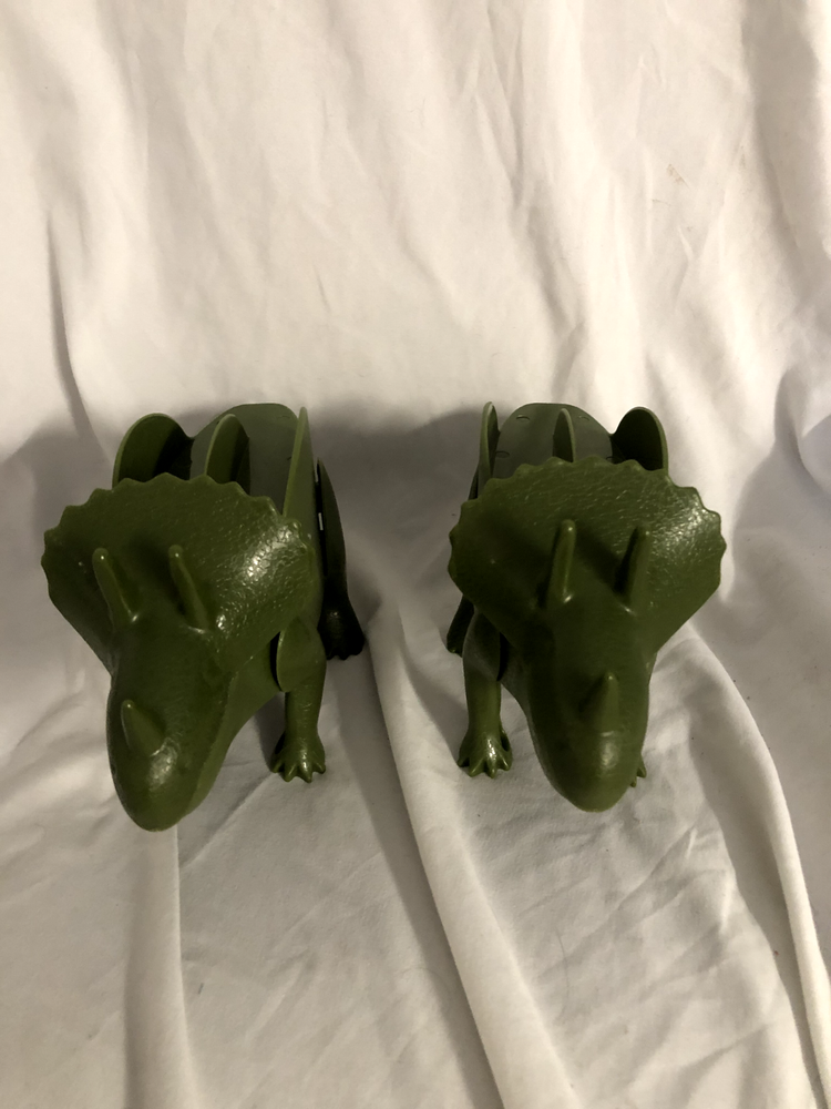 Funwares Set 2 Tricerataco Taco Holder Dinosaur Snack Holder Sandwiches Waffles