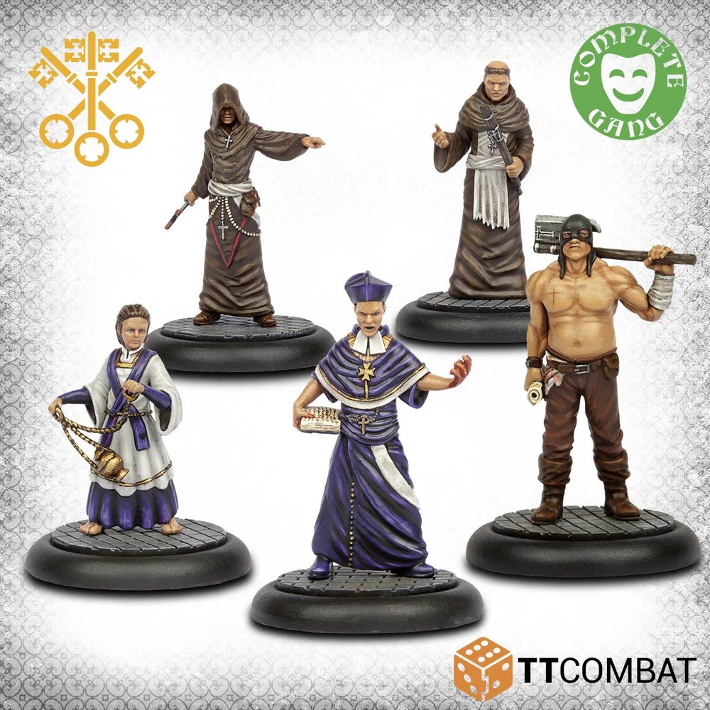 Carnevale: The Vatican Starter Gang - 5 Resin Miniatures - SHIPS FROM FLORIDA