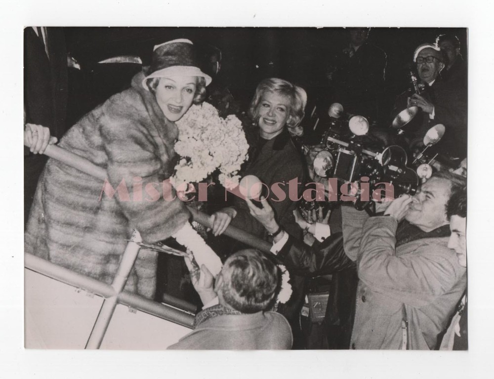 Marlene Dietrich Original 1960s Press Photo Berlin Return Dutch Archive Stamp