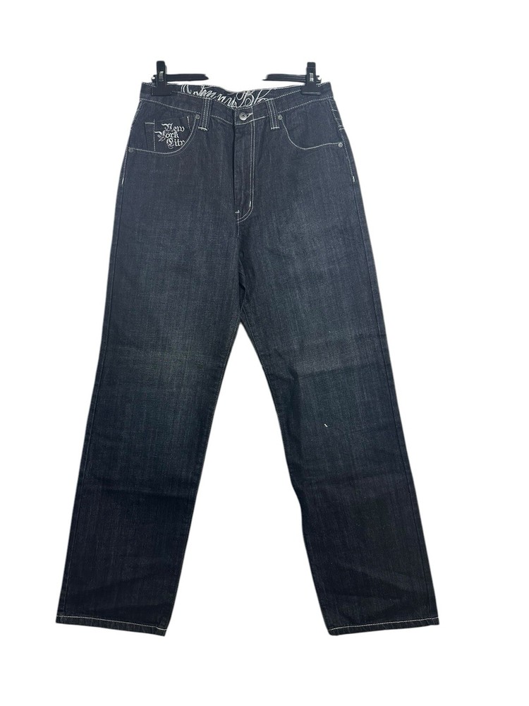 Vintage Johnny Blaze Chrome Hearts Cross Denim Jeans Y2K Hip Hop 90’s 2000’s