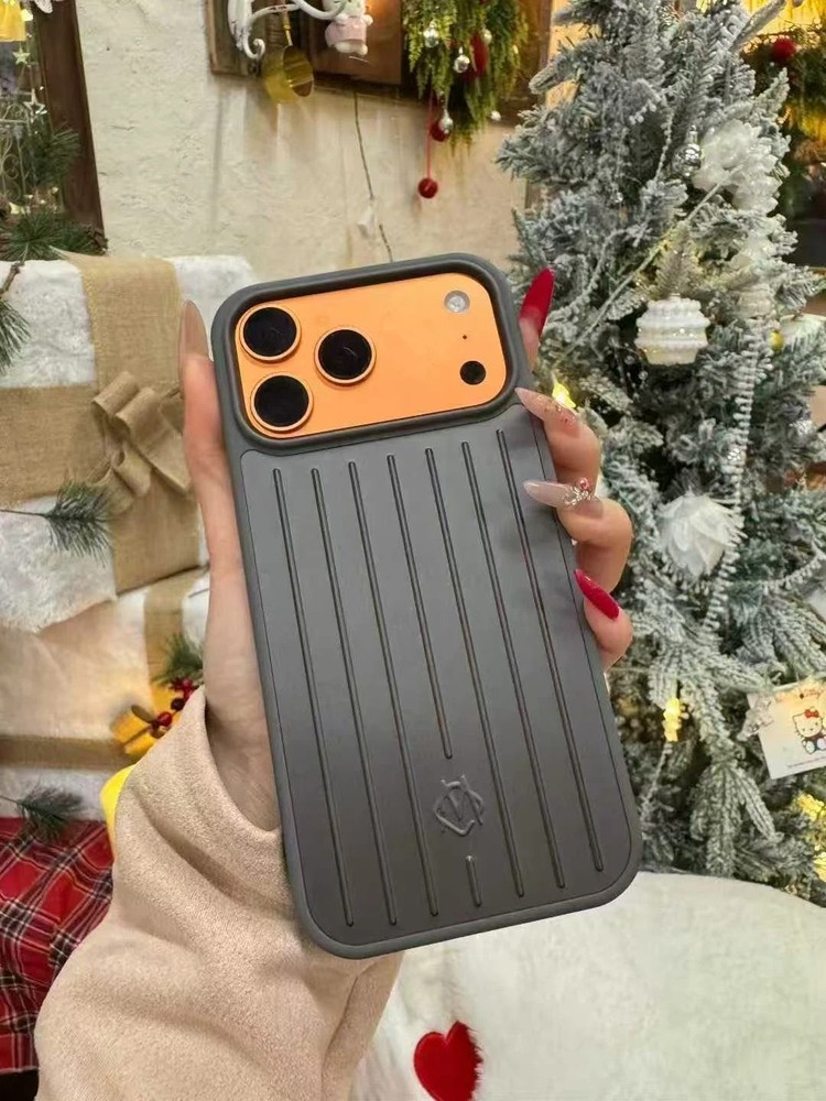 RIMOWA iPhone 17 Pro Grey  Aluminium Phone Case Authentic Metallic Box