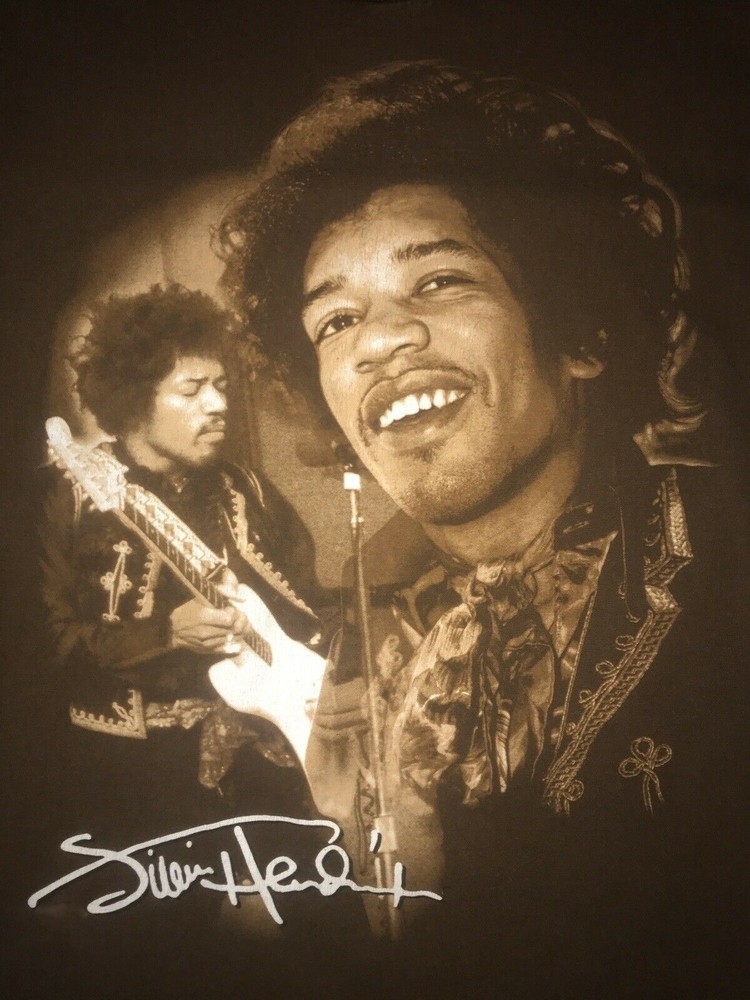 New Jimi Hendrix Graphic Cotton  Black Men S-234XL T-Shirt