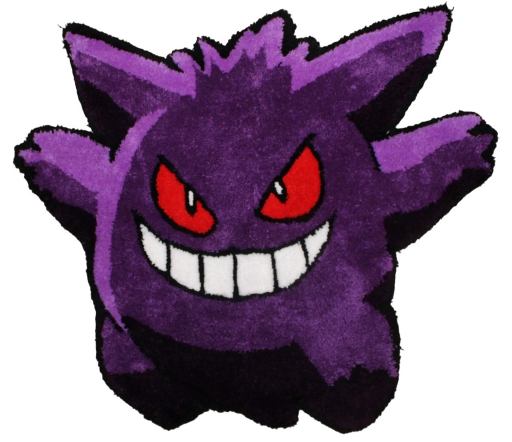 Pokemon Gengar Hand Tufted Custom Rug Purple Carpet Welcome Rug