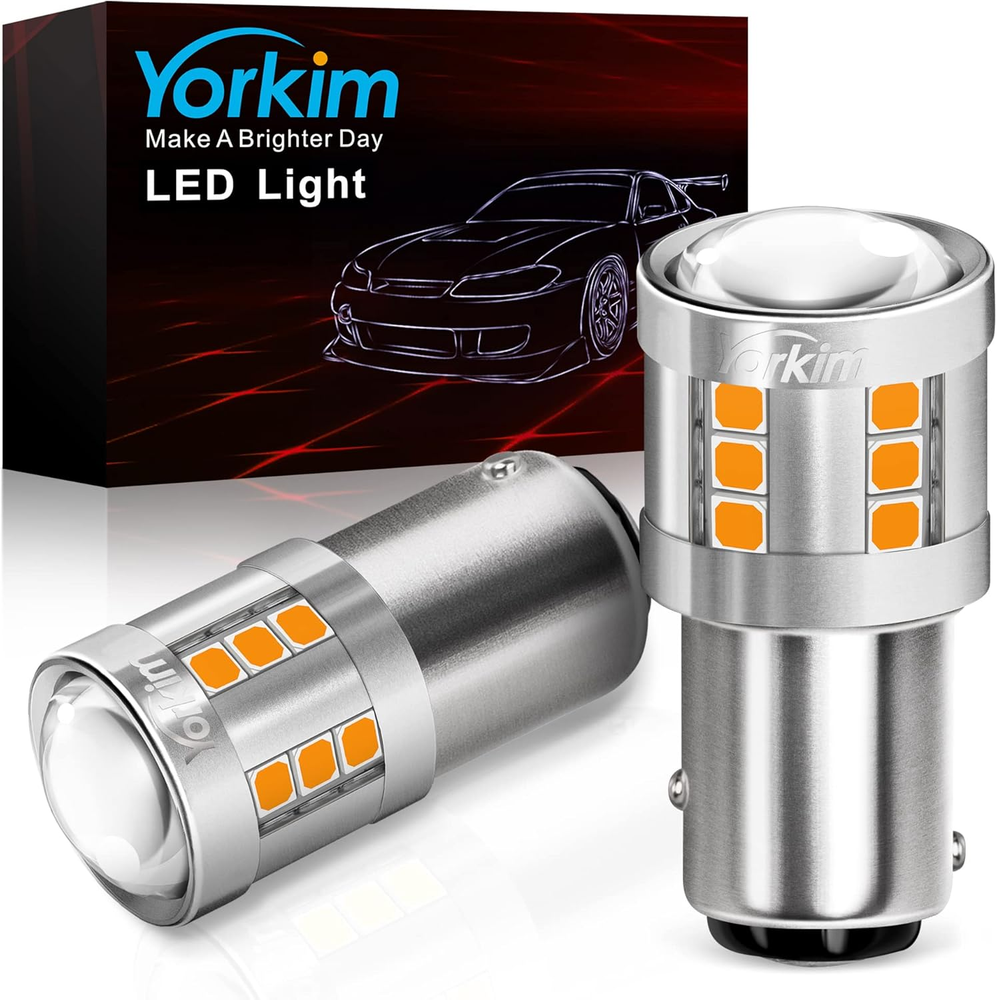 1157 LED Bulb Amber 2357 Led Bulb 300% Super Brighter 1157 LED Turn Signal Light
