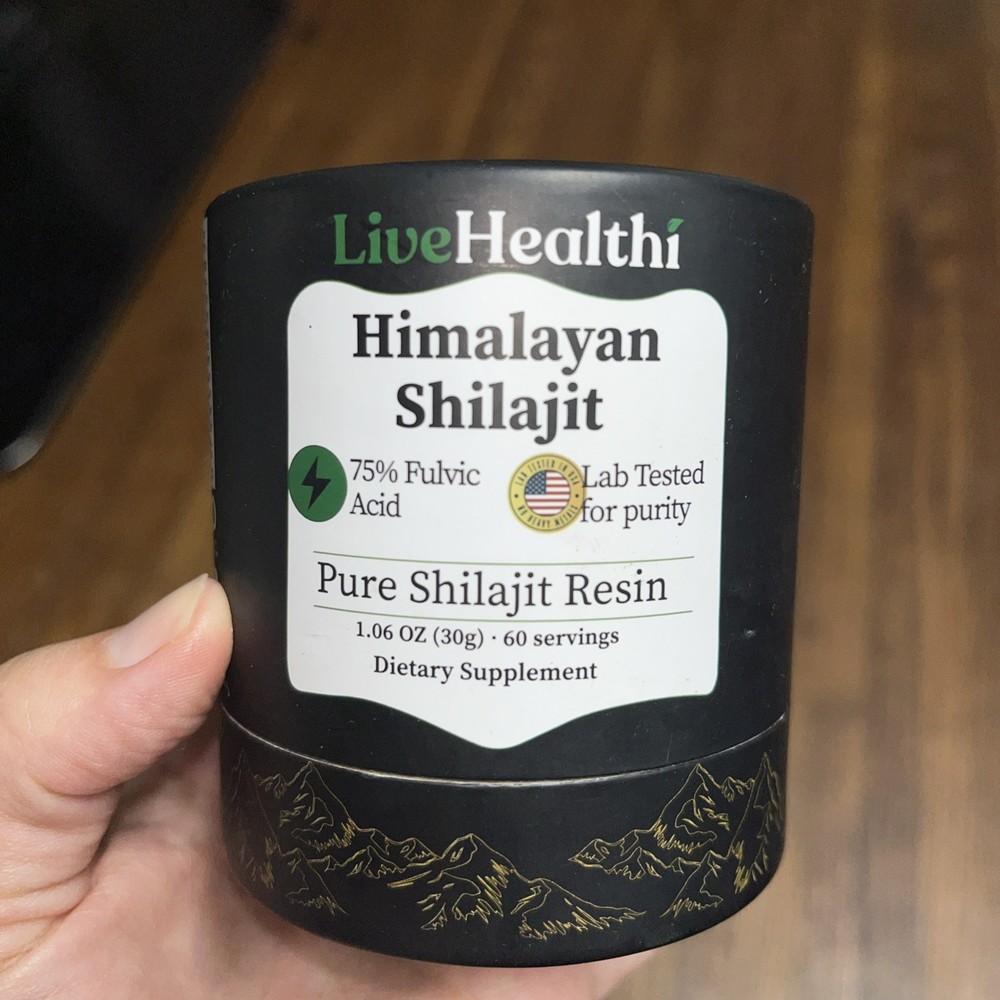 LiveHealthi Himalayan Shilajit Soft Resin – Potent Pure Natural Energy Boost