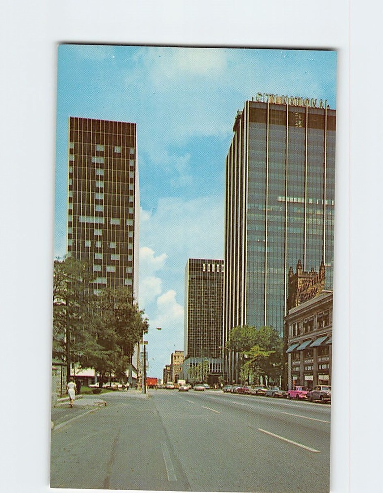 Postcard View in Downtown Columbus Ohio USA