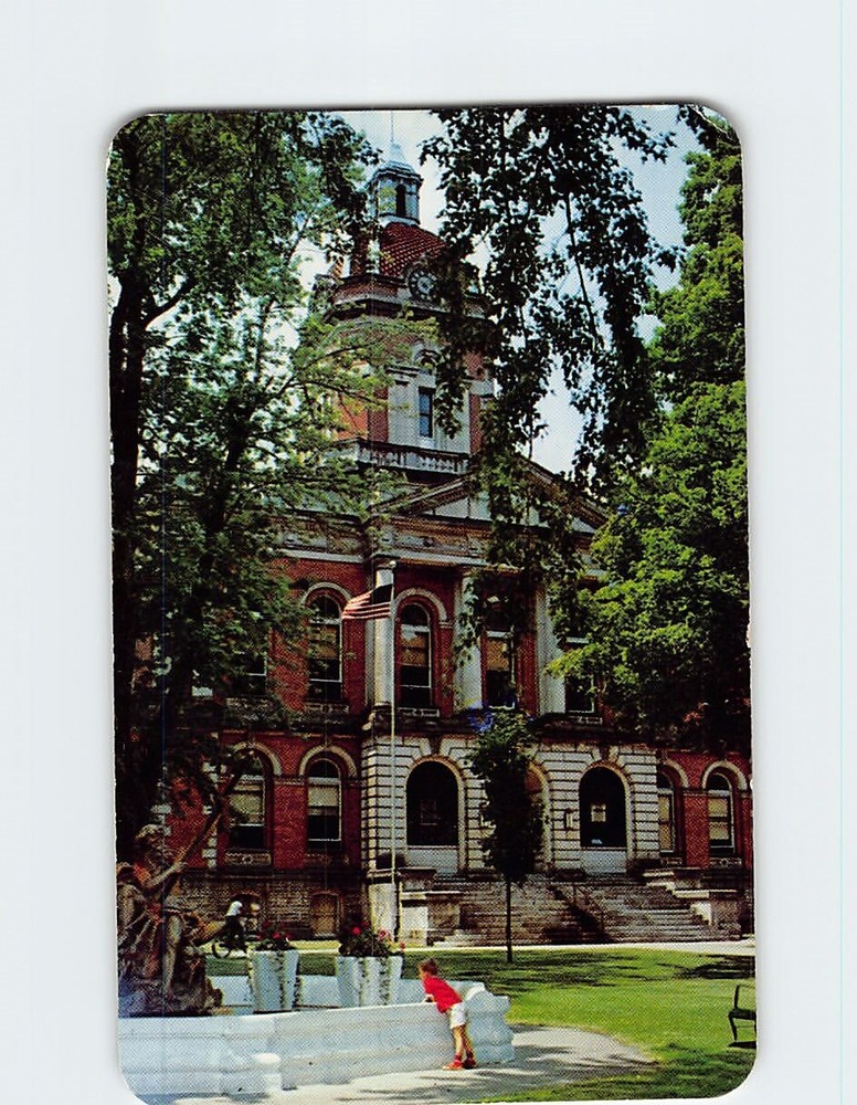 Postcard Elkhart County Court House Goshen Indiana