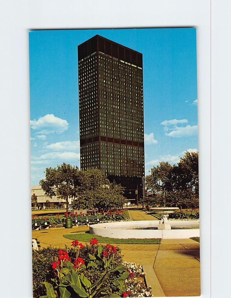 Postcard Erieview Plaza Tower Cleveland Ohio USA